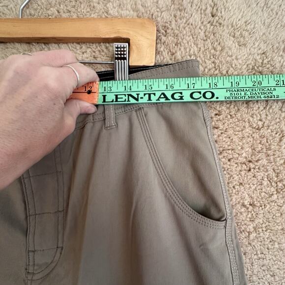 PrAna Breathe Hemp Chino Pants Mens Sz L Tan Hiking Gorpcore Tactical 35x30‎ - Picture 13 of 14
